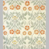 Wallpaper design by C F A Voysey, produced by Essex & Co in 1906..jpg
